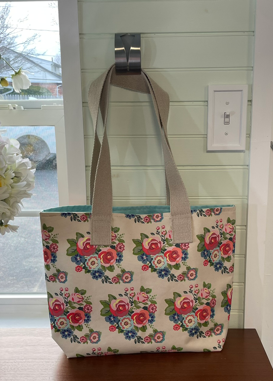 Tote - Floral, long handles