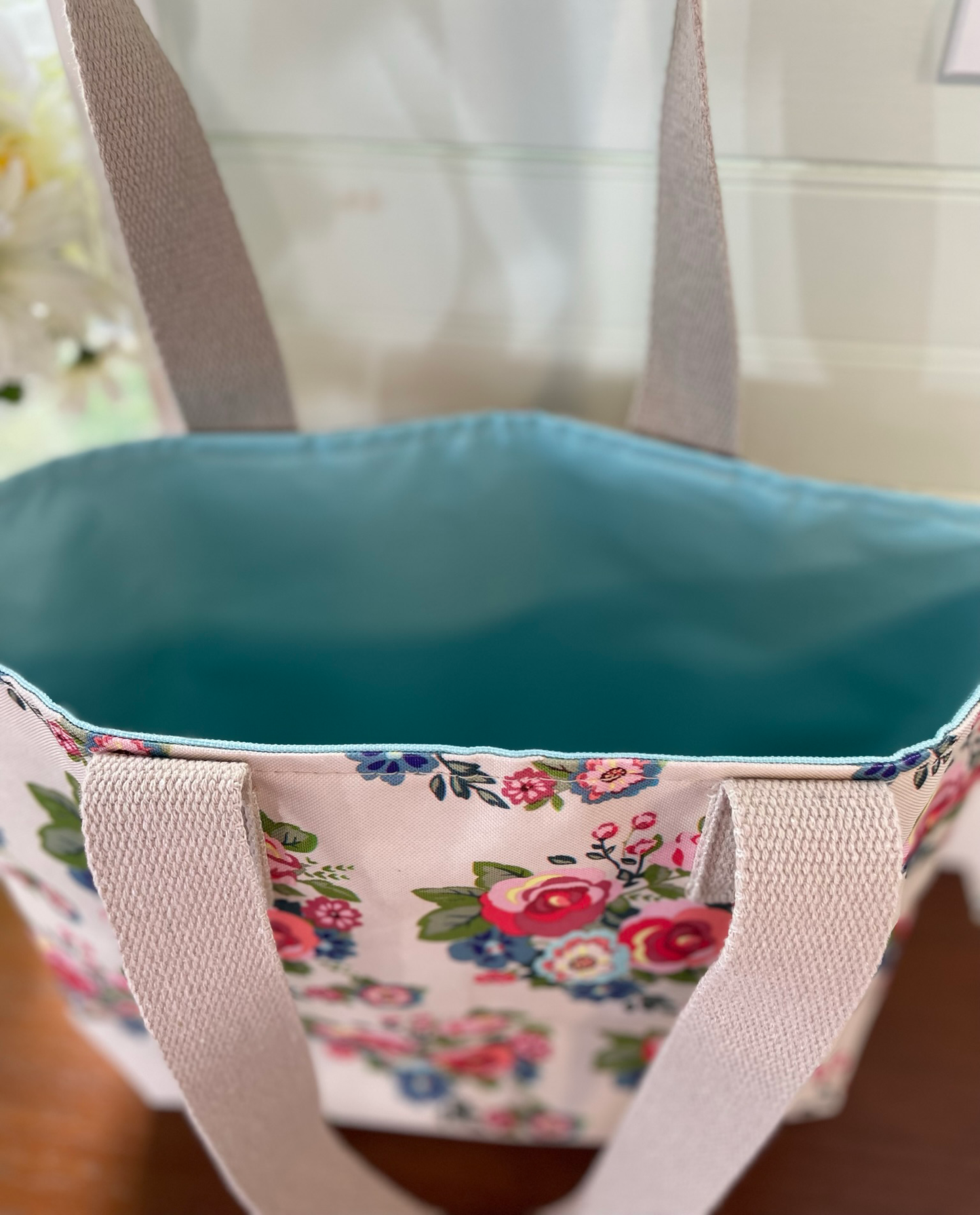 Tote - Floral, long handles